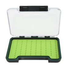 Caja para aparejos de pesca, impermeable, de construcción robusta, con tapas transparentes y almohadillas de silicona para guardar accesorios de