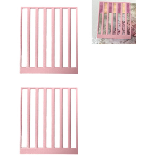3Dprinted template grid tool for home crafts, precision grid for art creation (B) B Pink 2