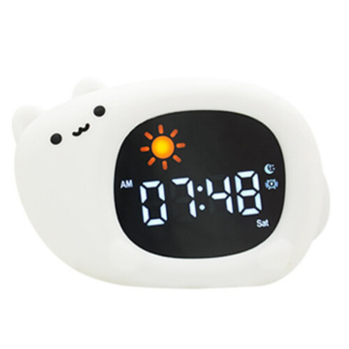 Belle forme animale enfants réveil tactile veilleuse-chat