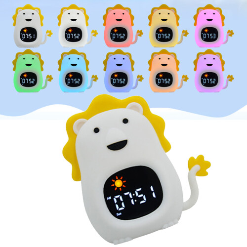 Belle forme animale enfants réveil tactile veilleuse-chat 1