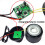 Universal Car Alarm System 12V with 2 Remotes, Loud AntiTheft Siren, Keyless Entry Security 4