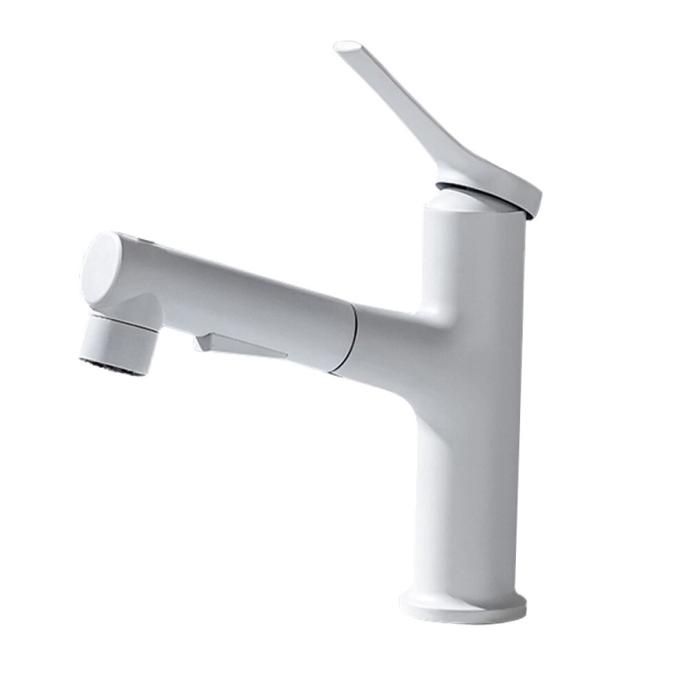 Bathroom Pull Out Faucet With Hot And Cold Mixer Tap, Single Handle 3 Mode Sprayer For Sink 9001264746247