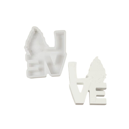 Moules en Silicone faits à la main, moules d'amour Gnomes,