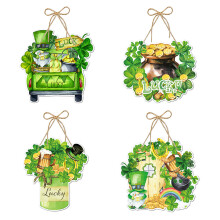 Plaques en papier signe de la saint-patrick, décoration