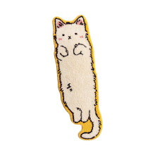 Tapis pour enfants de forme irrégulière,-Chat blanc taille L