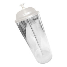 Stable drinking straw organizer, container, practical straw dispenser for kitchen and clubs, used with a lid for easy access