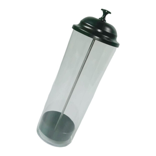 Stable drinking straw organizer, container, practical straw dispenser for kitchen and clubs, use with lid for easy access