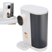 Smart Mouthwash Dispenser 600ml Wall Mounted with LED Screen Touch Control and 2 Magnetic Cups