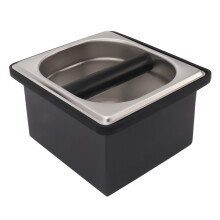 Boîte de récupération des galettes de café expresso en acier inoxydable avec fond amovible, compatible lave-vaisselle, pour cuisines domestiques