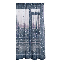 Elegante Fensterdekoration, Vorhänge mit floraler Stickerei in Leinenstruktur, stilvolle und strapazierfähige Gardinen fürs Schlafzimmer,
