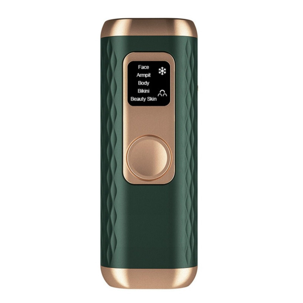 IPL Hair Removal Device with Ice Cooling, Painless FullBody Laser Hair Removal and Skin Rejuvenation, Blackish Green