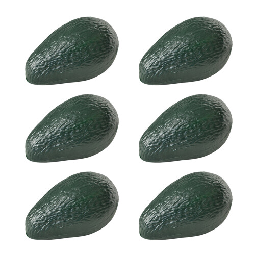 Set mit 6 künstlichen Avocado-Requisiten, Schaufensterzubehör,
