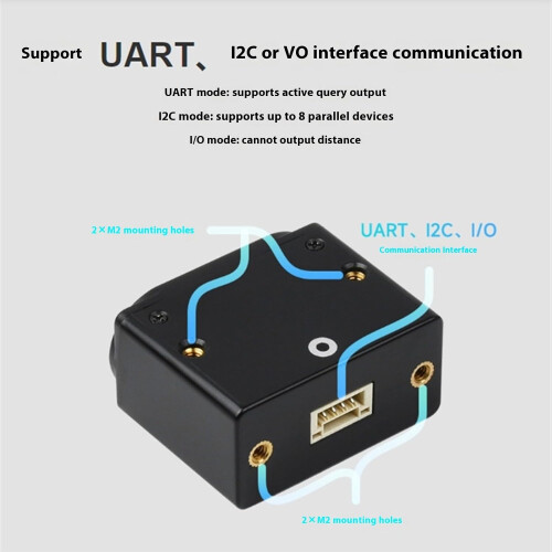 Precision TOF Distance Sensor 50m Laser Rangefinder Module for Robotics and Obstacle Detection 1