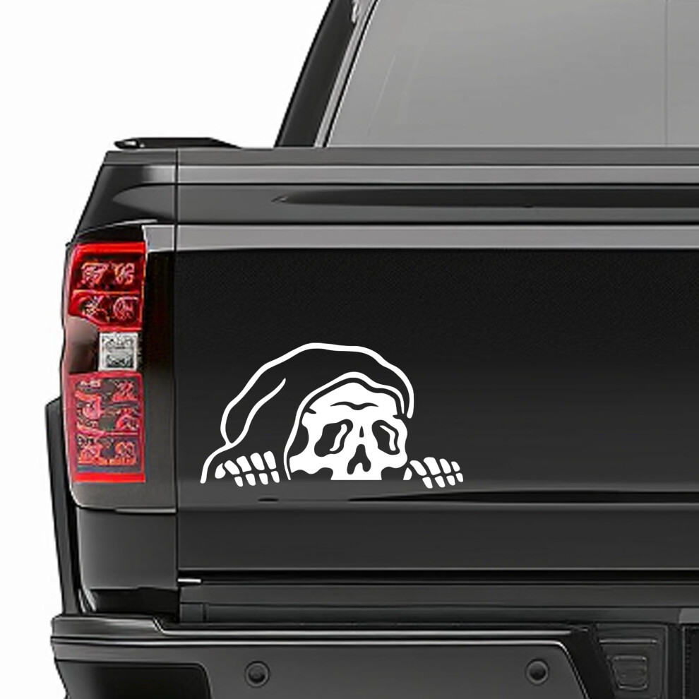 Vinyl Car Decal Skeleton Sticker Waterproof Uv Resistant For Car Truck Laptop Water Bottle White 9001264748869