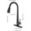 Kitchen Faucet with Pull Down Sprayer 360 Rotation Three Water Modes Matte Black for Sink 4