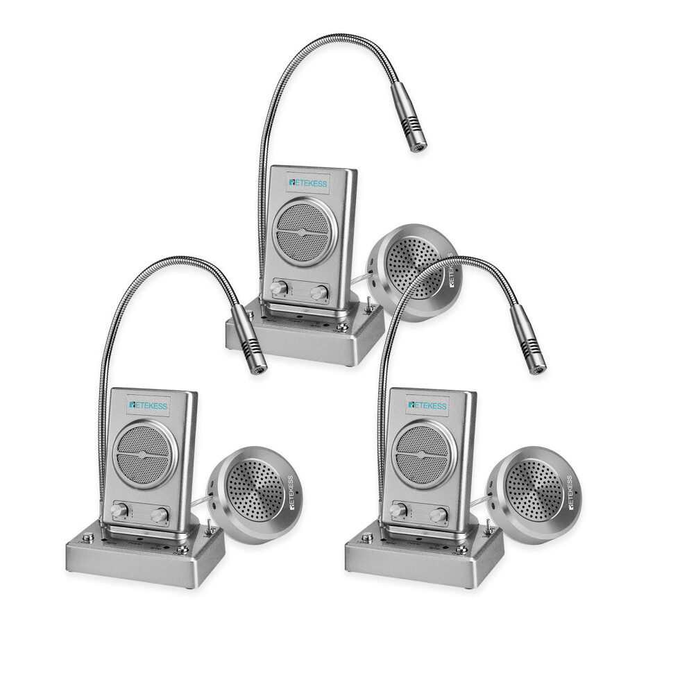 Window Intercom System With Twoway Communication Noise Reduction Mic For School Hospital 3 Pack 9001264748265