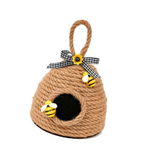 Handcrafts niedliche gewebte Seil-Bienenstöcke,-Mit Fliege L