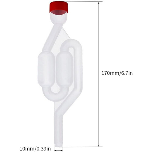 Fermentation Airllock Kit Stopper Exhaust Valve for Brewing   Making 2