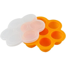 Recipientes empilháveis e reutilizáveis para papinhas de bebê, bandeja para congelamento de papinhas própria para forno e micro-ondas com design