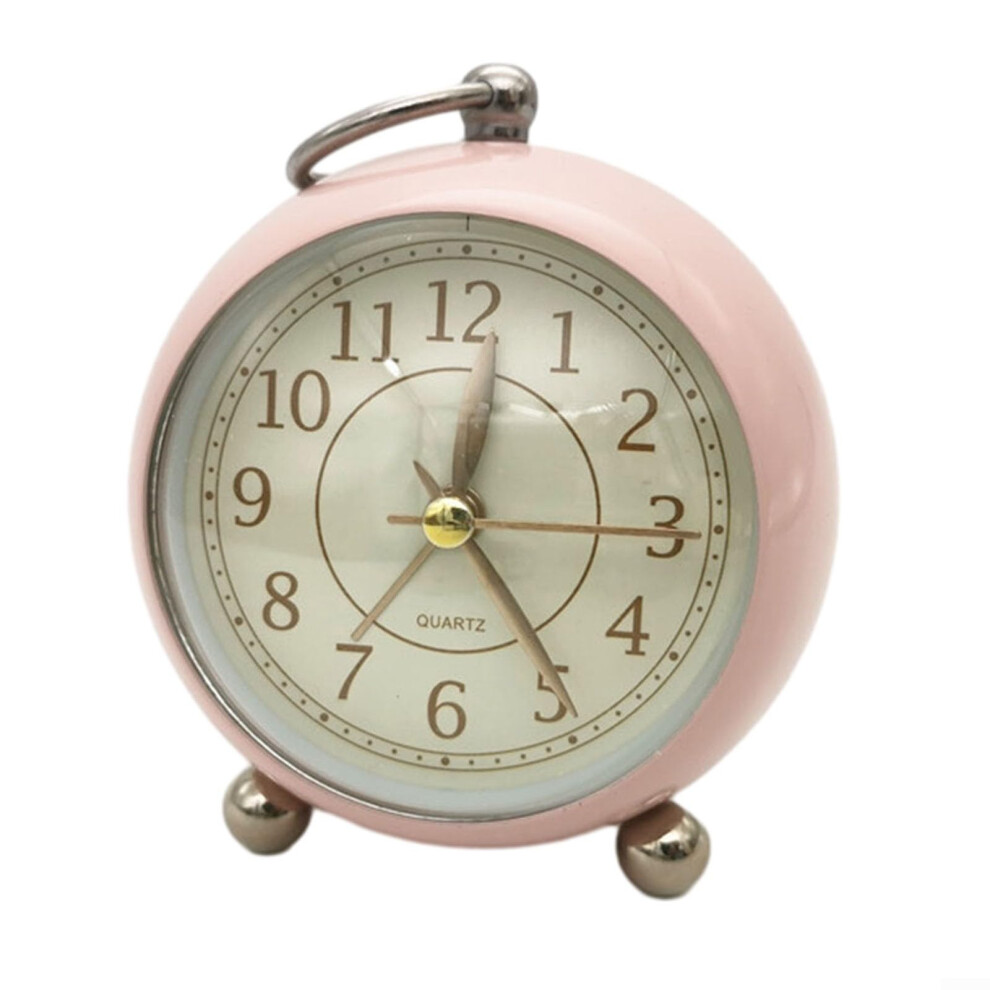 Vintage Alarm Clock With Night Silent Nonticking Retro Bedside Clock, Battery Operated Light