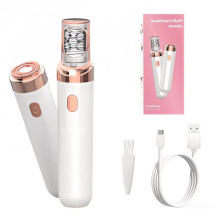 Facial Hair Remover for Women – Painless Rechargeable Face Epilator with Washable Detachable Head