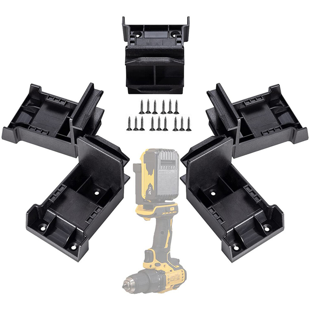 5Pcs Wall Mount Battery Dock Holder Battery Holder For-Black 7696001134528