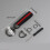 Premium Striped Keyring for Car-Silver Dark blue white dark 2