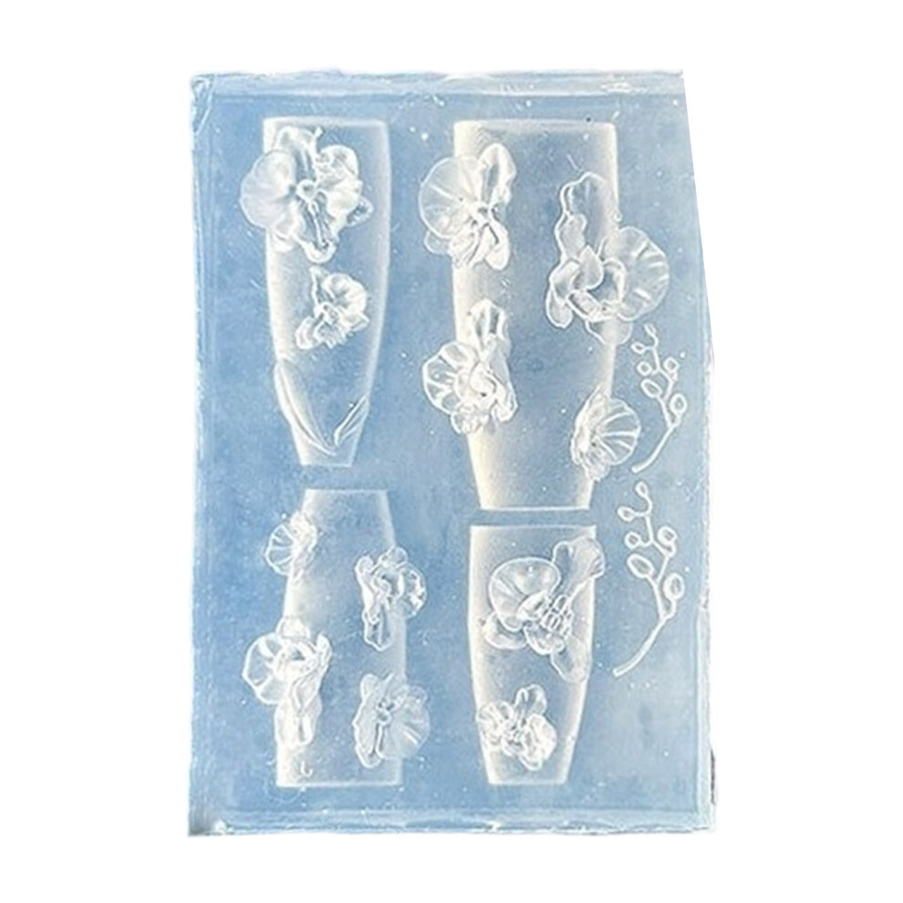 Professional Silicone Nail Decors Template Nail Carving-Style 3