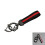 Premium Striped Keyring for Car-Silver Dark blue white dark 4