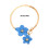 Adjustable Flower Foot Jewelry Versatile Styling for Daily-Blue 4