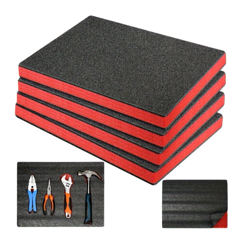 4Pack Heavy Duty EPE Foam Inserts Foam Padding for-40x30x2.5cm 1