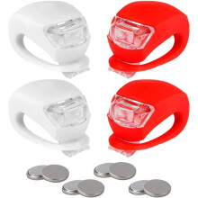 Robusta LED-cykellampor, snabb och verktygsfri rem för sömlös montering på olika fordon, premium silikonlegering säkerställer lång livslängd,