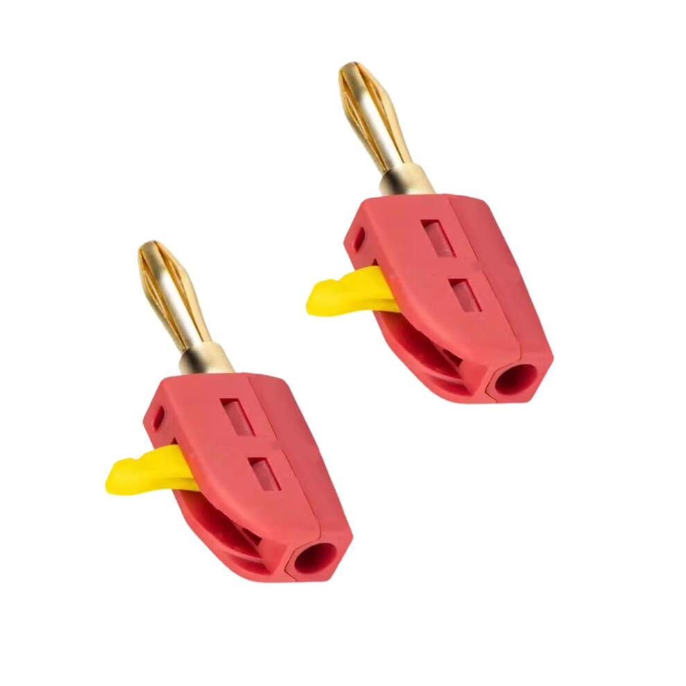 Banana Jacks 4Mm 32A Capacity Connection -1 Pair Of Reds Gold 7696001134061