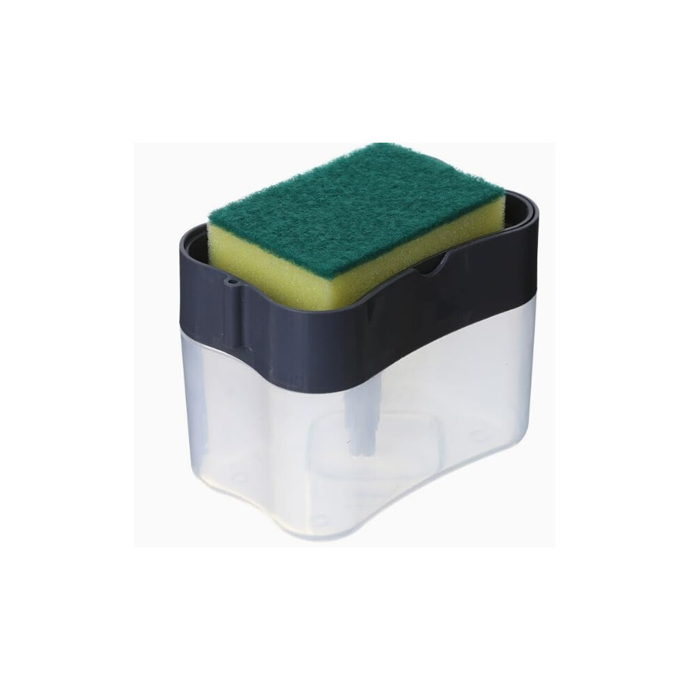 Dish Soap Dispenser With Sponge Holder, Fast Dispensing Kitchen Sink Caddy, Black 9001264750213