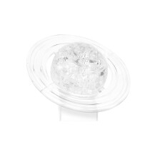 Puzzle di cristallo della costellazione di Saturno, puzzle 3D con design traslucido, decorazione luminosa per pareti e stanze (40 pezzi)