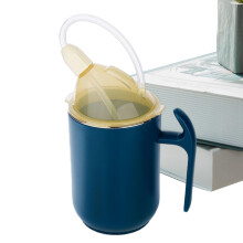 Spill Proof Drinking Cup for Elderly with Lid and Ergonomic Handle, Adult Sippy Cup for Seniors