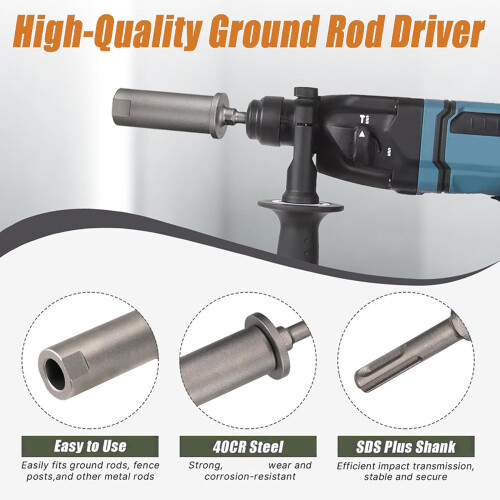 Professional Ground Rod Tool For Rotary Hammer Drill-16.5mm 1
