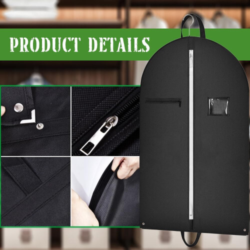 Garment Bag Suit, 100 x 60 cm, HighQuality, Robust, Dustproof,, MoistureResistant 2