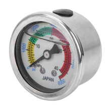 Double Measurement System Shockproof Liquid Filled Manometer for