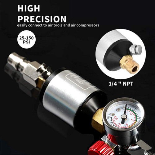 Profession Air Compressor Filter Tool Protects Sprayer-Wine red 2