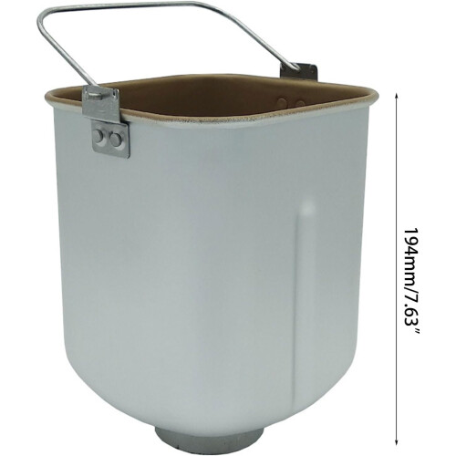 Square Bread Machine Liner Mixing Bread Bucket Bread Pan Bread Machine Inner Pot Replacement Parts for Bread Machine Ref: 6451 2