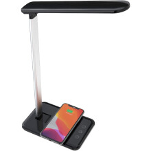 Flexible Gooseneck Desk Lamp, Eyes-friendly LED Desk Lamp for Home Office, 120 Rotating Base, 90 Adjustable Lamp Body, Built-in 5V/1A USB Output