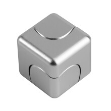 Cubo infinito per alleviare lo stress, resistente blocco antistress in metallo, giocattolo sensoriale per la concentrazione, gadget da scrivania