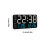 LED-Digital-Wanduhr, großes Display,-Weiße Schale, orange Farbe 4