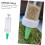 Handheld Seed Spreader with Adjustable Dial for Easy Lawn and Garden Planting 2