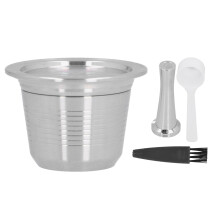 Porte-capsules de café en acier inoxydable, capsules de café réutilisables, capsules expresso rechargeables, solution de rangement compacte,