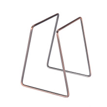 Porte-filtre à café élégant, accessoire de café en métal, support en acier inoxydable, design simple et lignes naturelles élégantes pour une