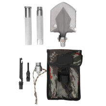 Emergency Survival Kit High Strength Material Folding Shovel with Detachable Components - Multi Tool Featuring Axe Saw Wire Cutter and Safety Hammer f