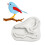 Silikonformen mit Vogelmuster, Backwerkzeug,-Spatzenvogel 1