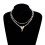Versatile Stacking Necklace Natural Stones-Color powder 5